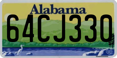 AL license plate 64CJ330