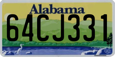 AL license plate 64CJ331
