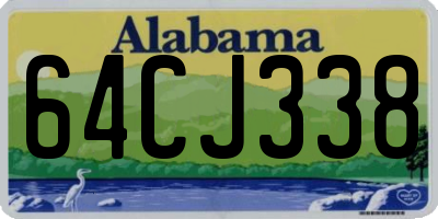 AL license plate 64CJ338