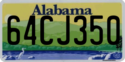 AL license plate 64CJ350