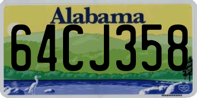 AL license plate 64CJ358