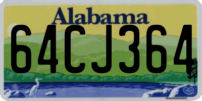 AL license plate 64CJ364