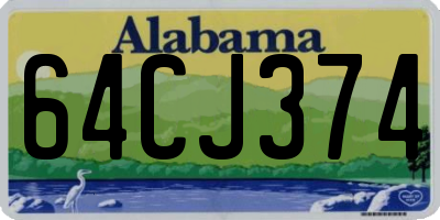AL license plate 64CJ374