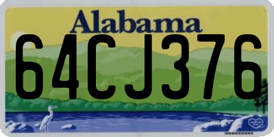 AL license plate 64CJ376