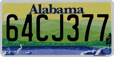 AL license plate 64CJ377