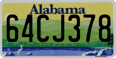 AL license plate 64CJ378
