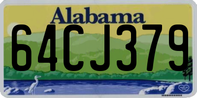 AL license plate 64CJ379