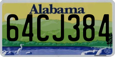AL license plate 64CJ384