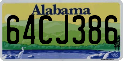 AL license plate 64CJ386