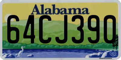 AL license plate 64CJ390