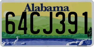 AL license plate 64CJ391