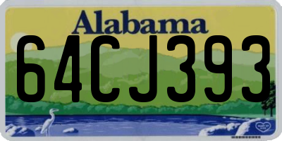 AL license plate 64CJ393