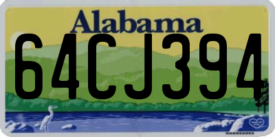 AL license plate 64CJ394