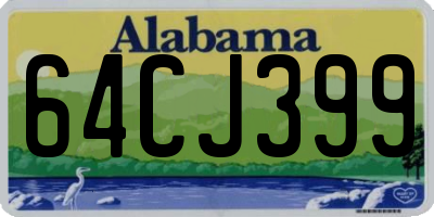 AL license plate 64CJ399