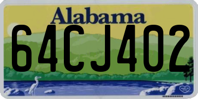 AL license plate 64CJ402