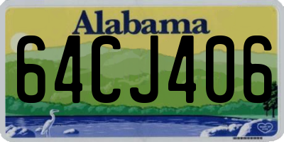 AL license plate 64CJ406