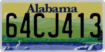 AL license plate 64CJ413