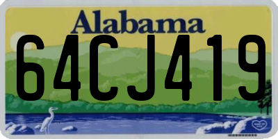 AL license plate 64CJ419