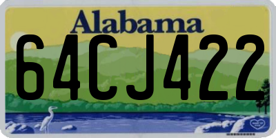 AL license plate 64CJ422