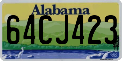 AL license plate 64CJ423