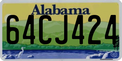 AL license plate 64CJ424