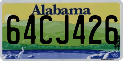 AL license plate 64CJ426