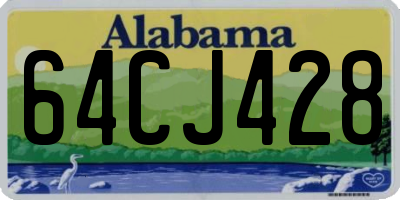 AL license plate 64CJ428