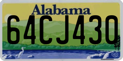 AL license plate 64CJ430