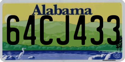 AL license plate 64CJ433