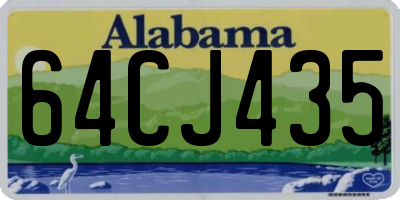 AL license plate 64CJ435