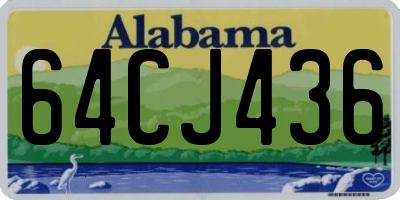 AL license plate 64CJ436