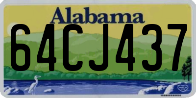 AL license plate 64CJ437