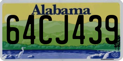 AL license plate 64CJ439