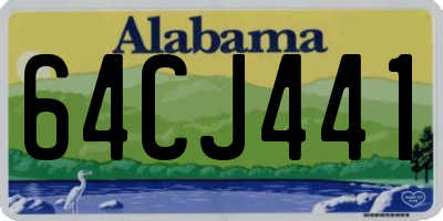 AL license plate 64CJ441