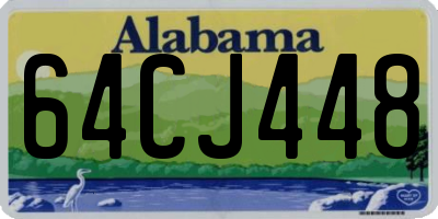 AL license plate 64CJ448