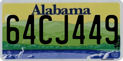 AL license plate 64CJ449