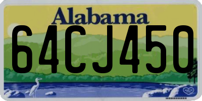 AL license plate 64CJ450