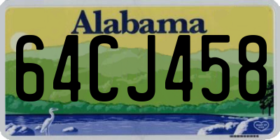 AL license plate 64CJ458