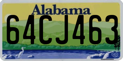 AL license plate 64CJ463