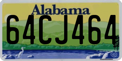 AL license plate 64CJ464