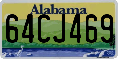 AL license plate 64CJ469
