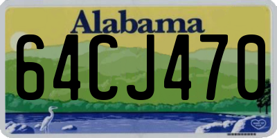 AL license plate 64CJ470