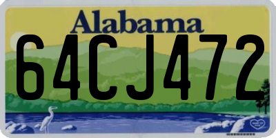 AL license plate 64CJ472