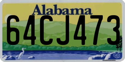 AL license plate 64CJ473