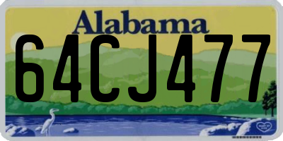 AL license plate 64CJ477
