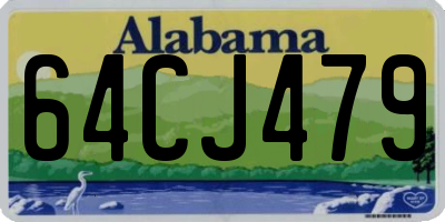 AL license plate 64CJ479