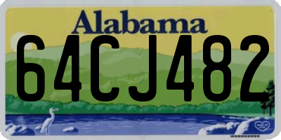 AL license plate 64CJ482