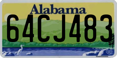 AL license plate 64CJ483