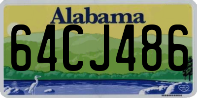 AL license plate 64CJ486