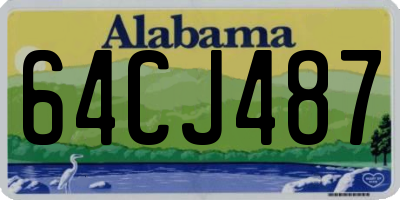 AL license plate 64CJ487